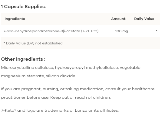 7- Keto DHEA 100
