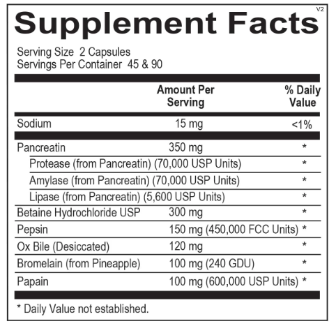 Digestive Enzymes w/Betaine HCL